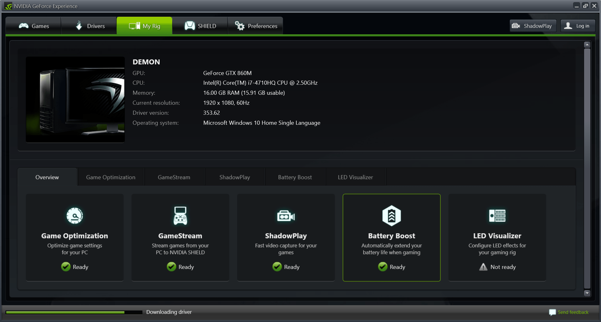 GeForce Experience cannot optimize Games on Windows PC